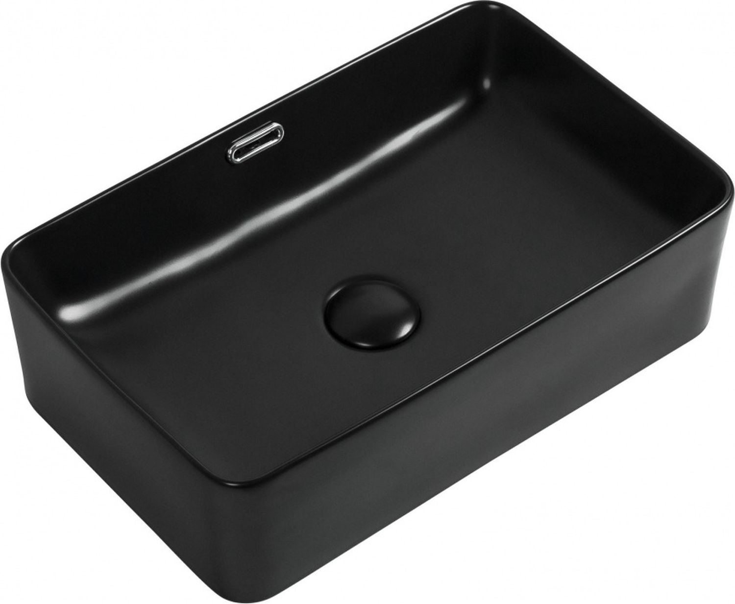 Раковина накладная Aquanet Perfect-2-MB 48 черный матовый