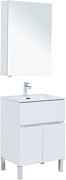 Мебель для ванной Aquanet Алвита New 60 1 ящик, 2 дверцы, белый матовый